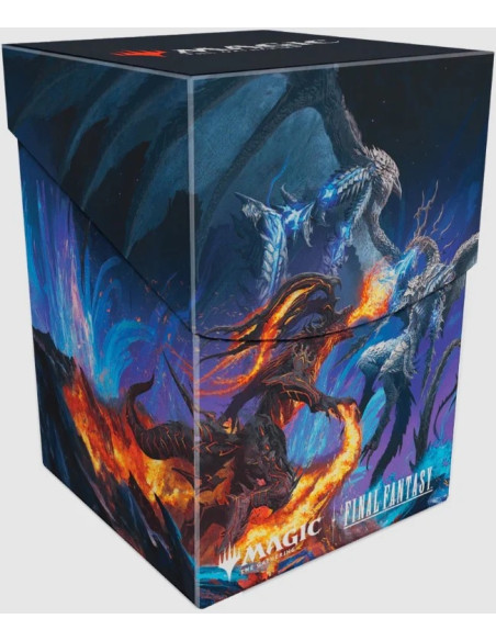 Final Fantasy x MTG. Deckbox 100+ Bahamut and Ifrit. Ultra Pro  - Final Fantasy x MTG. Deckbox 100+ Bahamut and Ifrit. Ultra Pro