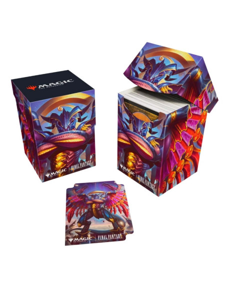 Final Fantasy x MTG. Deckbox 100+ Bahamut. Ultra Pro  - Final Fantasy x MTG. Deckbox 100+ Bahamut. Ultra Pro