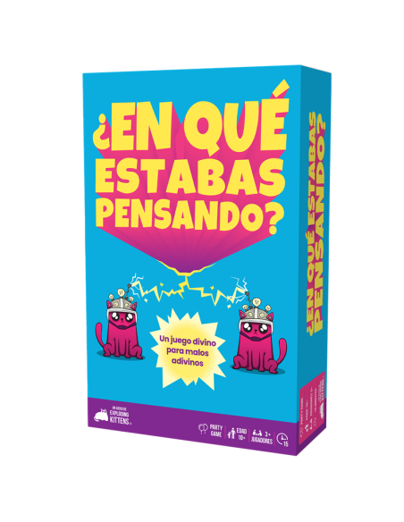 ¿En qué estabas pensando?. Juego de Mesa (Español)  - Un juego divino para malos adivinos  Una persona será la que adivine, mien