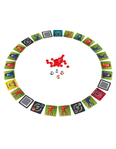 Panic Lab  - Panic Lab is a terrific “brain burning” challenge your customers will love. Dice are rolled to tell you which amoeb
