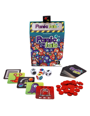 Panic Lab  - Panic Lab is a terrific “brain burning” challenge your customers will love. Dice are rolled to tell you which amoeb