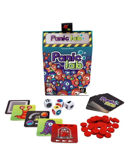 Panic Lab  - Panic Lab is a terrific “brain burning” challenge your customers will love. Dice are rolled to tell you which amoeb