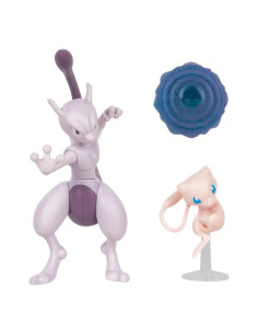 Pokemon pack 2 Figuras. Mewtwo y Mew  - Mewtwo 10cm Mew 5cm 2