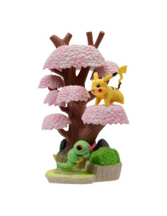 Figura Pokemon Bosque de Primavera. Pikachu y Caterpie  - Figura Pokemon Bosque de Primavera. Pikachu y Caterpie 2