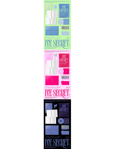 (PRE-ORDER) IVE - [IVE SECRET] 4th Mini Album  - (PRE-ORDER) IVE - [IVE SECRET] 4th Mini Album  3 Versiones: Shh! (Azúl claro), 