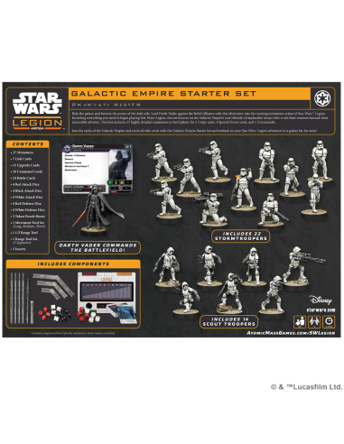 RESERVA Star Wars LEGIÓN: Galactic Empire Starter Set + Figura PROMO  - Reserva 1 caja de inicio de la nueva edición de Star War