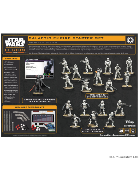 RESERVA Star Wars LEGIÓN: Galactic Empire Starter Set + Figura PROMO  - Reserva 1 caja de inicio de la nueva edición de Star War
