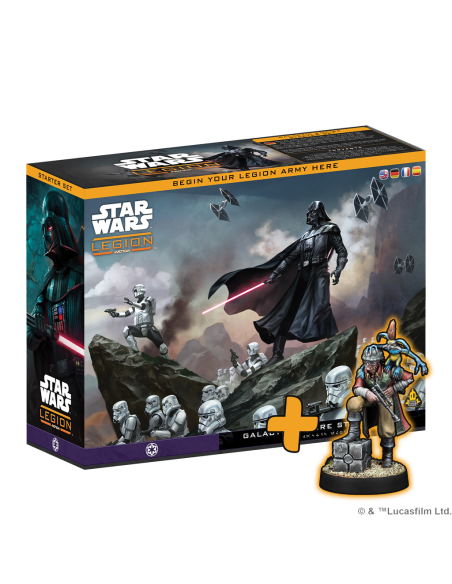 RESERVA Star Wars LEGIÓN: Galactic Empire Starter Set + Figura PROMO  - Reserva 1 caja de inicio de la nueva edición de Star War