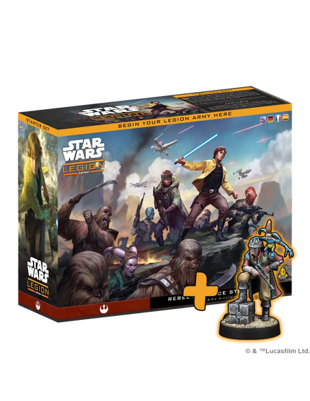 RESERVA Star Wars LEGIÓN: Rebel Alliance Starter Set + Figura PROMO  - 