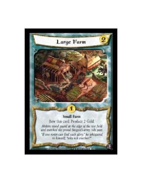 Large Farm (Español)  - Small Farm. Bow this card: Produce 2 Gold