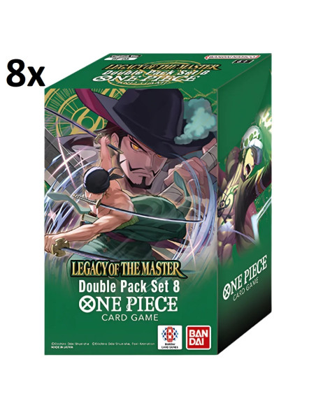 PREORDER One Piece Legacy of the Master Double Pack DP08: Booster Box (8) English  - This item is a PREORDER. It will be shipped