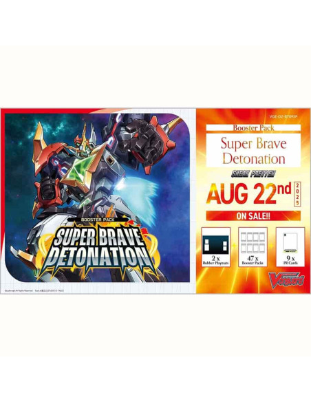 RESERVA Cardfight!! Vanguard Super Brave Detonation BT09 Sneak Preview Kit  - Este producto es una RESERVA, y se servirá en la f