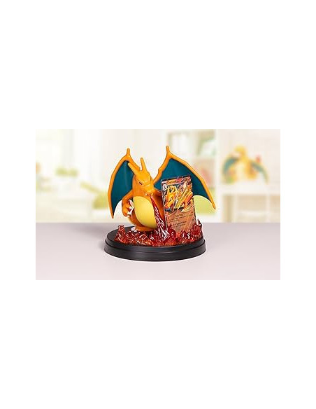 Figura Charizard Ex. Con Expositor De Carta.  - 