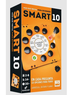 Smart 10. Juego de Mesa  - Smart10 es un juego de preguntas donde los jugadores no deberán esperar demasiado su turno. Las pregu