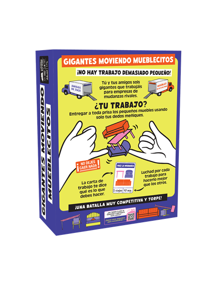 Gigantes Moviendo Mueblecitos. Un Juego de Exploding Kittens  -  ¡NO HAY TRABAJO DEMASIADO PEQUEÑO!  Tú y tus amigos sois gigant