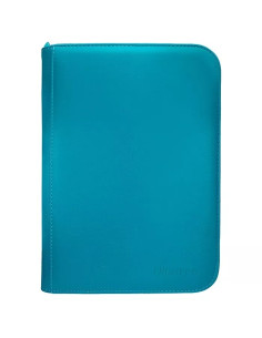 Album 4 Bolsillos Azul Petróleo. Capacidad para 160 cartas.  - Carpeta con cremallera 4 bolsillos PRO-Binder Zippered Verde azul