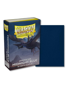 Fundas Dragon Shield Tamaño Japonés (59x86mm) - Azul Medianoche / Midnight Blue Mate (60)  - Fundas Tamaño Yu-Gi-Oh! y Vanguard!