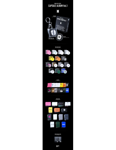 BTS - [2025 BTS FESTA] CAPSULE ALBUM Vol.1  - BTS - [2025 BTS FESTA] CAPSULE ALBUM Vol.1 Contenido:    1  NFC CD  (random out of