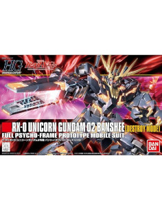 HGUC BANSHEE DESTROY MODE 1/144  - Gundam - HGUC - 134 - RX-0 Unicorn Gundam 02 Banshee (Destroy Mode) 1/144  Este producto es u