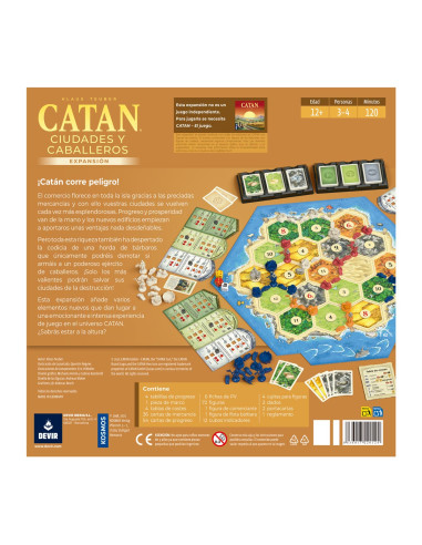 Catan: Ciudades y Caballeros  - Los Colonos de Catan: Ciudades y Caballeros, es una ampliación del juego Colonos de Catan, que e