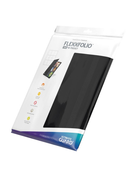 Ultimate Guard FlexxFolio 360 - 18 Bolsillos Negro  - Ultimate Guard FlexxFolio 360 - 18 Bolsillos Negro