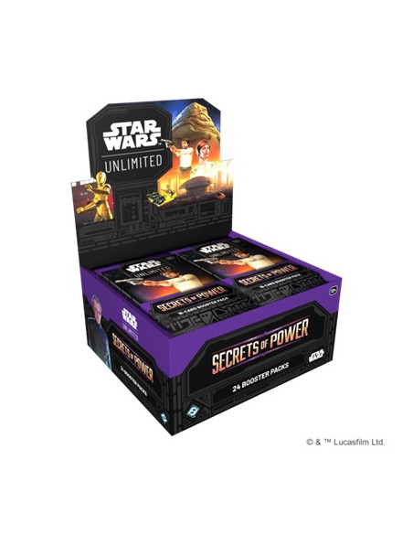 Star Wars Unlimited. Secretos del Poder: Caja de Sobres (24) Inglés - Star Wars Unlimited. Secretos del Poder: Caja de Sobres (24) Inglés -