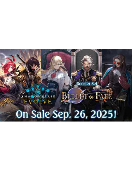 RESERVA Shadowverse Evolve - Bullet of Fate BP11: Caja de Sobres (12) Inglés  - Este producto es una RESERVA, y se servirá en la