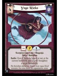 Yogo Rieko FOIL (Español)  - Scorpion Clan · Air · Shugenja · Ninja · Kuroiban. Battle: Even if Reiko is bowed or not at the cur