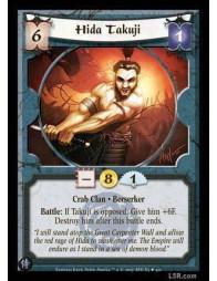 Hida Takuji FOIL (Español)  - Crab Clan · Berserker. Battle: If Takuji is opposed: Give him +6F. Destroy him after this battle e