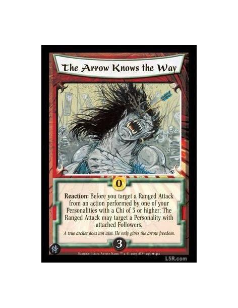 The Arrow Knows the Way FOIL (Español)  - Reaction : Before you target a Ranged Attack from an action performed by one of your P