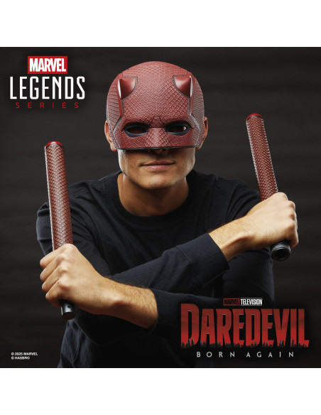 PREORDER Daredevil – Premium Mask and Billy Club. 1:1 Replica. Daredevil: Born Again. Marvel Legends Series  - This item is a PR