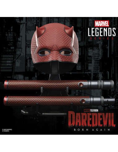 RESERVA Daredevil - Máscara y Bastón Premium. Replica 1:1. Daredevil: Born Again. Marvel Legends Series  - Este producto es una 