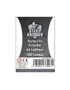 Sleeves Standard Perfect Fit (100) Steel Armour  - Sleeves Standard Perfect Fit (100) Steel Armour 66x91mm100