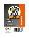 Fundas Estandar Premium Opacas Naranjas Steel Armour (50)  - 