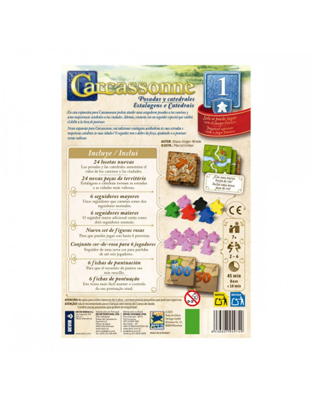 Carcassonne Expansión 1: Posadas y Catedrales  - 