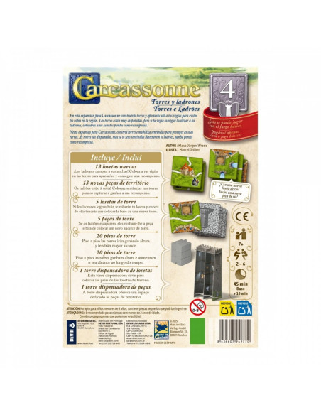 Carcassonne Expansión 4: Torres y Ladrones  - 