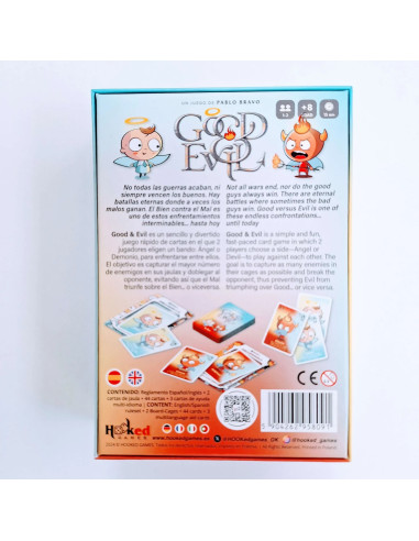 Good & Evil  - Un juego de cartas divino con Ángeles y Demonios luchando para engañarse mutuamente. Fácil de llevar y aún más fá