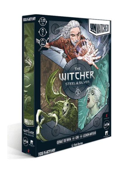Unmatched The Witcher: Steel & Silver  (Español)  - Unmatched The Witcher: Steel &amp; Silver En Español Juego de mesa  - Tcg Fa