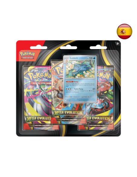 Megaevolución: Blister 3 Sobres Golduck (Español)  - Megaevolución: Blister 3 Sobres Golduck (Español)