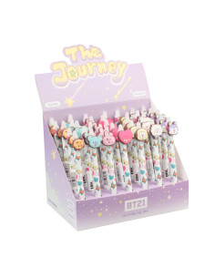 Boligrafo Gel borrable BT21 (Modelo Aleatorio)  - Boligrafo Gel borrable BT21 (Modelo Aleatorio)