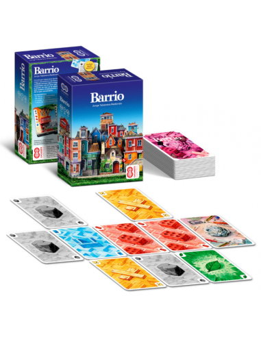 Barrio. Juego de Mesa  - Construye casas para formar la mejor panorámica del Barrio, pero cuidado porque aquí compartes los mate
