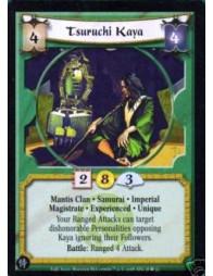 Tsuruchi Kaya Exp (Español)  - Mantis Clan • Samurai • Magistrate Imperial • Experienced • Unique Your Ranged Attacks can target