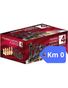 Plastic Chess Figures No. 4 Staunton. KM 0  - Plastic Chess Figures No. 4 Staunton. KM 0