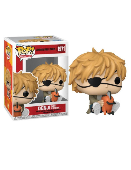 Funko Pop Denji With Pochita. Chainsaw Man  - Funko Pop Denji With Pochita