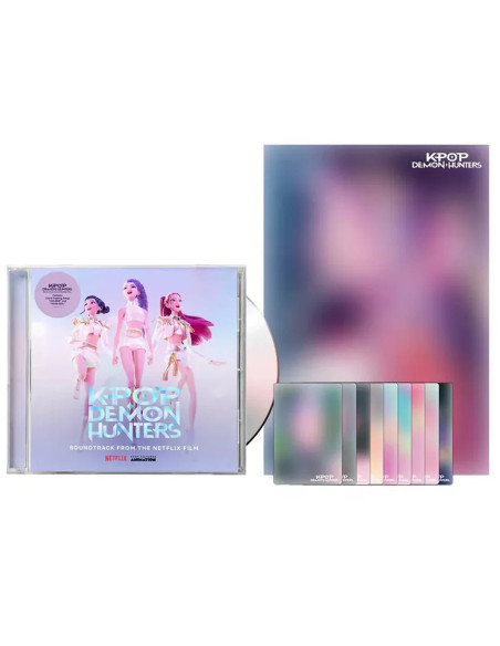 KPop Demon Hunters Soundtrack OST Limited Netflix  -   CD Poster 1 Random Photocard out of 9  Tracklist  TAKEDOWN – TWICE How It