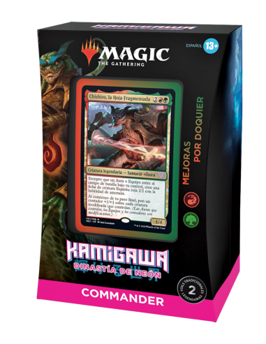 Commander Deck Upgrades Unleashed English. MTG Kamigawa Neon Dinasty  - Commander Deck Upgrades Unleashed English. MTG Kamigawa