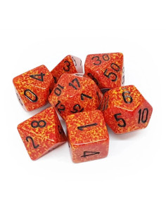 Set 7 Dados Fire  - Set 7 Dados Fire