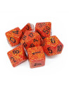Set 7 Dados Fire  - Set 7 Dados Fire