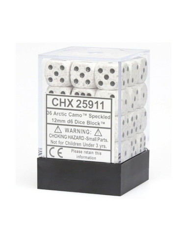 Set 36 Dados Arctic Camo. D6  - Set 36 Dados Arctic Camo. D6