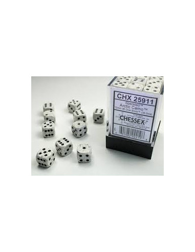 Set 36 Dados Arctic Camo. D6  - Set 36 Dados Arctic Camo. D6